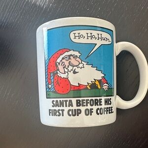Santa Coffee Mug with Funny Quote